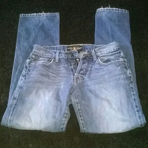 Blue denim women boot cut jeans